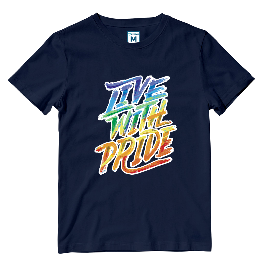 Cotton Shirt:  Brush Strokes Pride