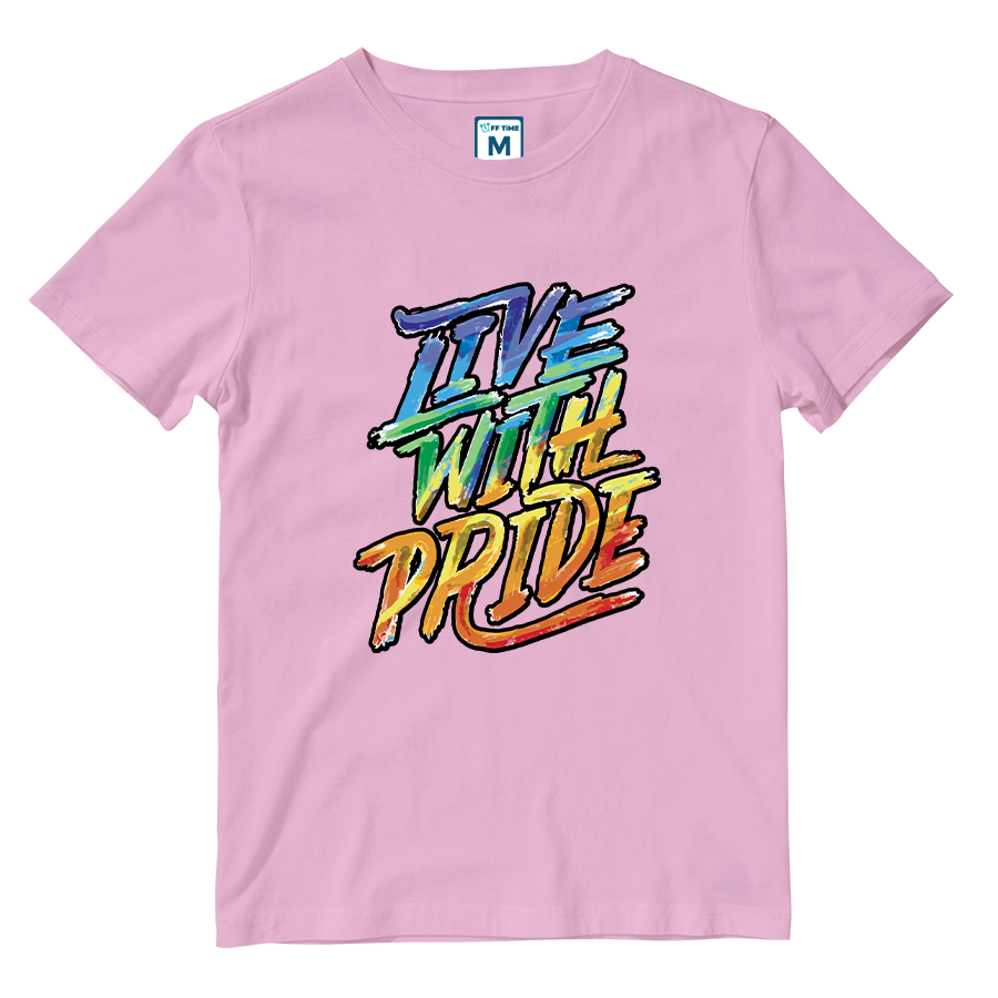 Cotton Shirt:  Brush Strokes Pride