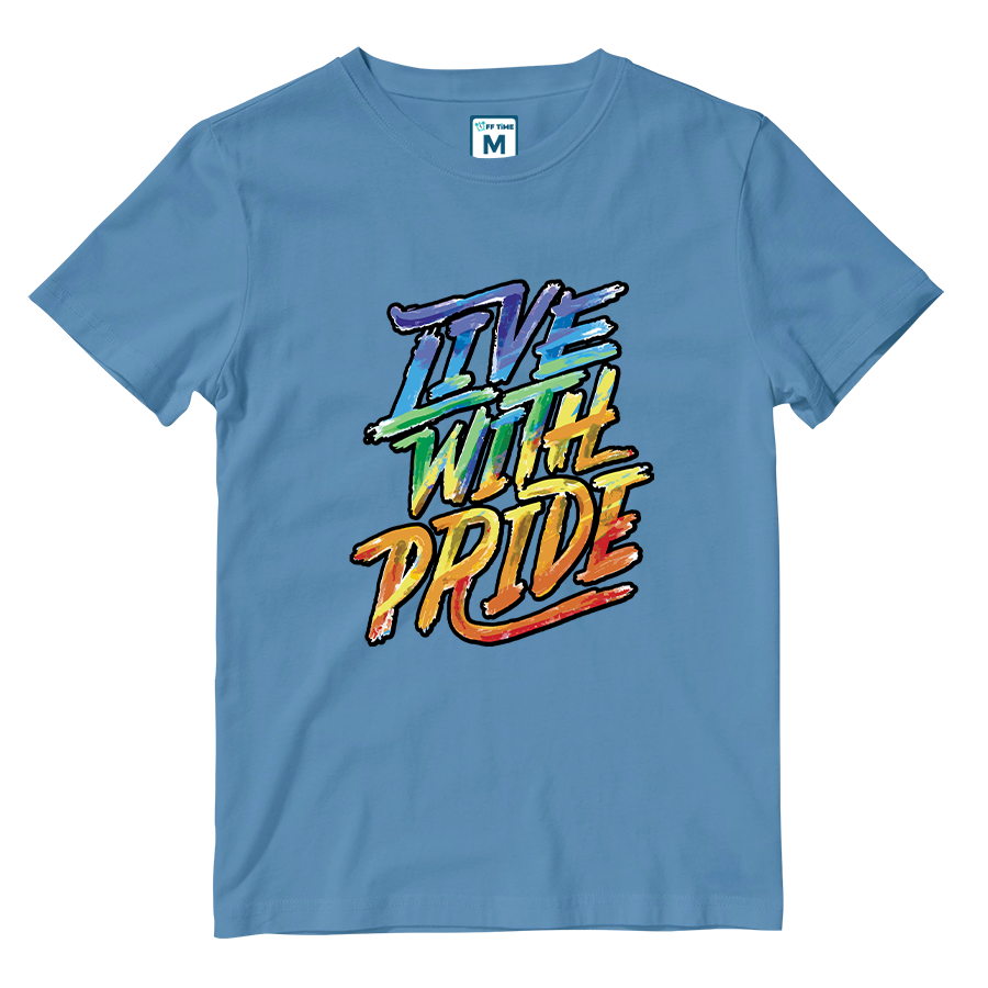 Cotton Shirt:  Brush Strokes Pride