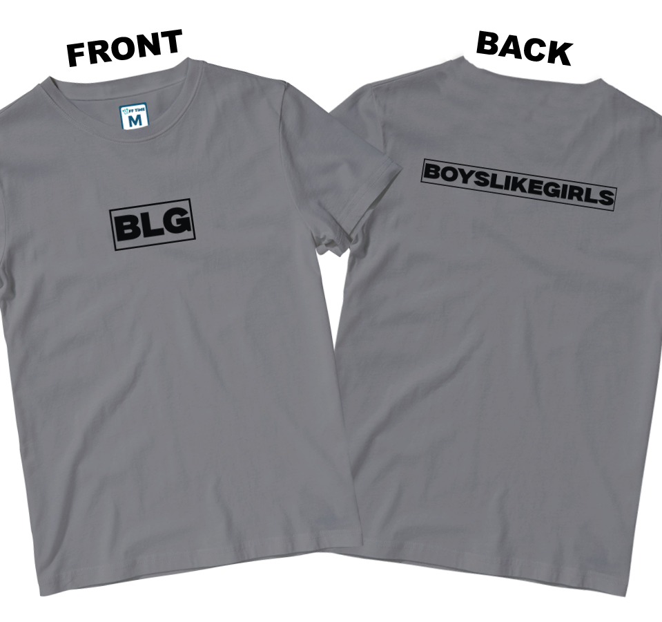 Cotton Shirt: Logo Boxes (Front and Back)