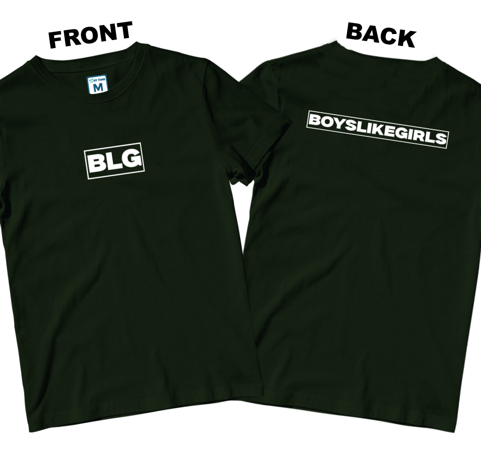 Cotton Shirt: Logo Boxes (Front and Back)