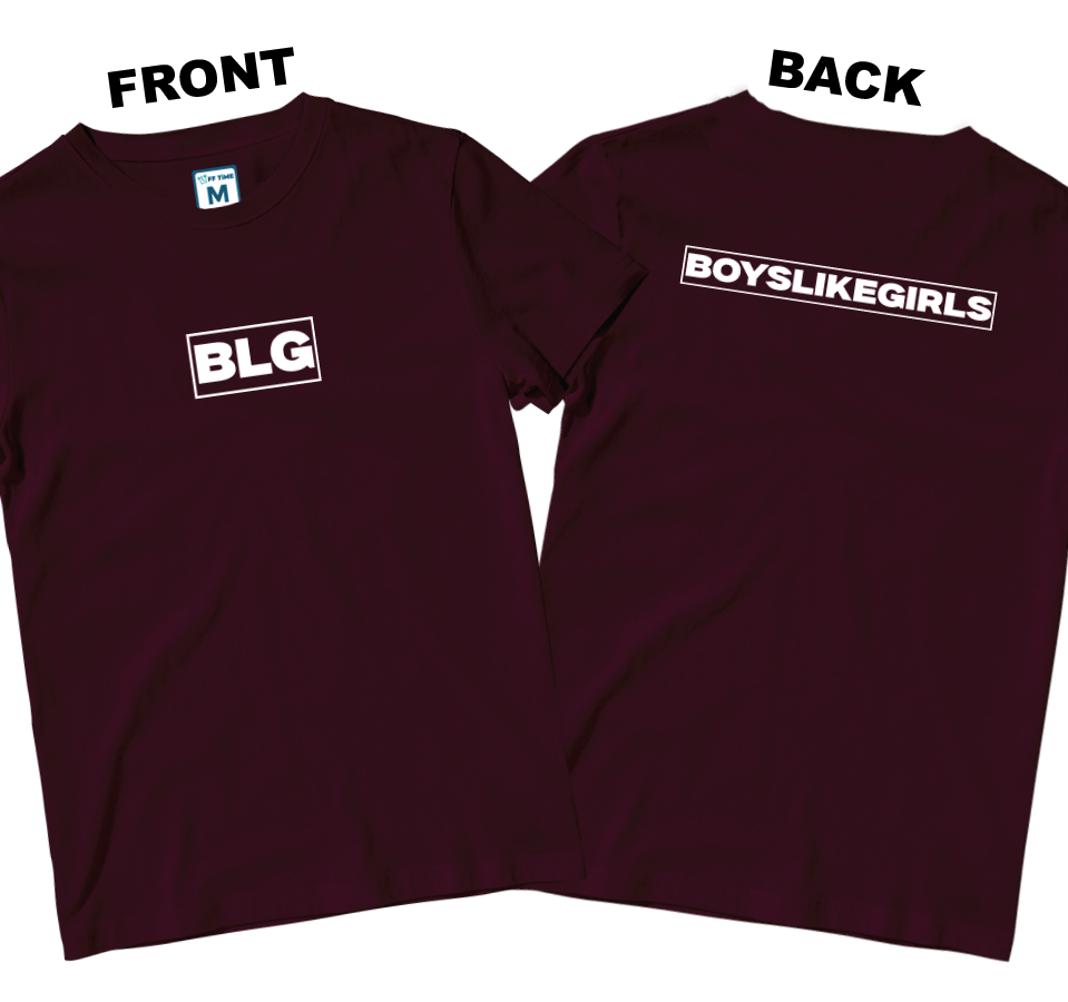 Cotton Shirt: Logo Boxes (Front and Back)