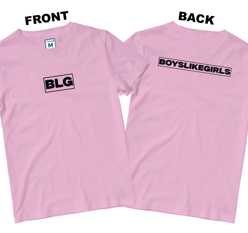 Cotton Shirt: Logo Boxes (Front and Back)