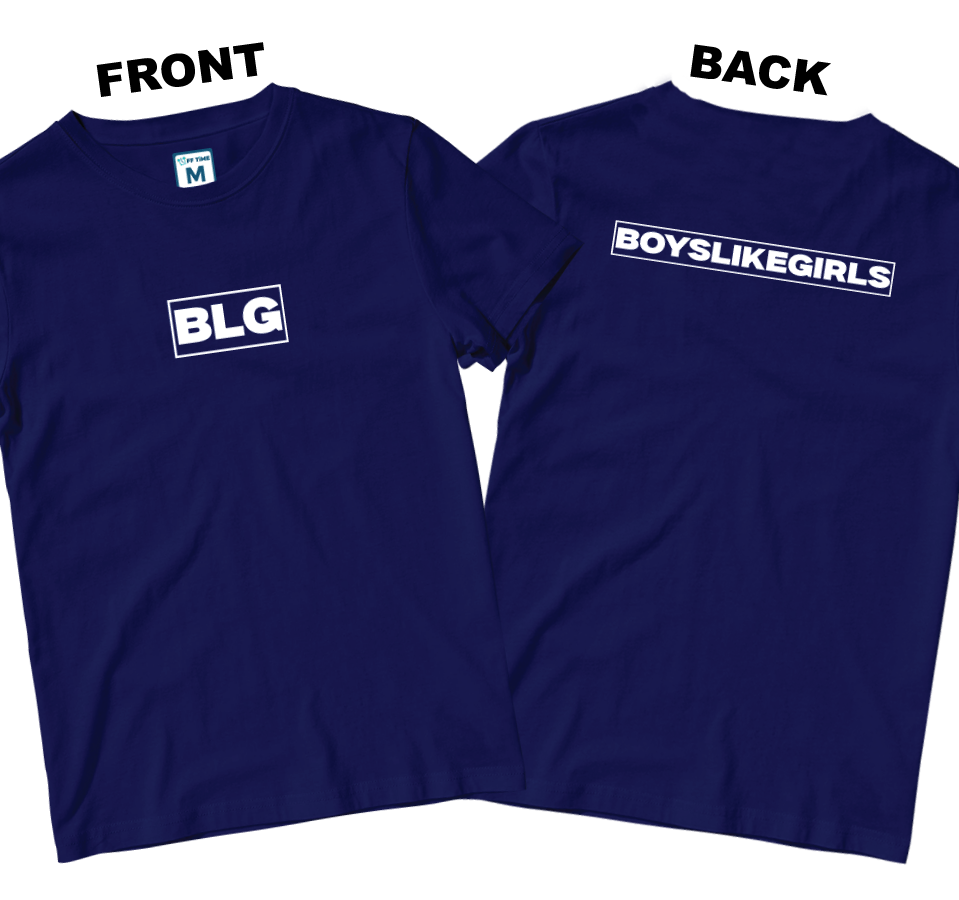 Cotton Shirt: Logo Boxes (Front and Back)
