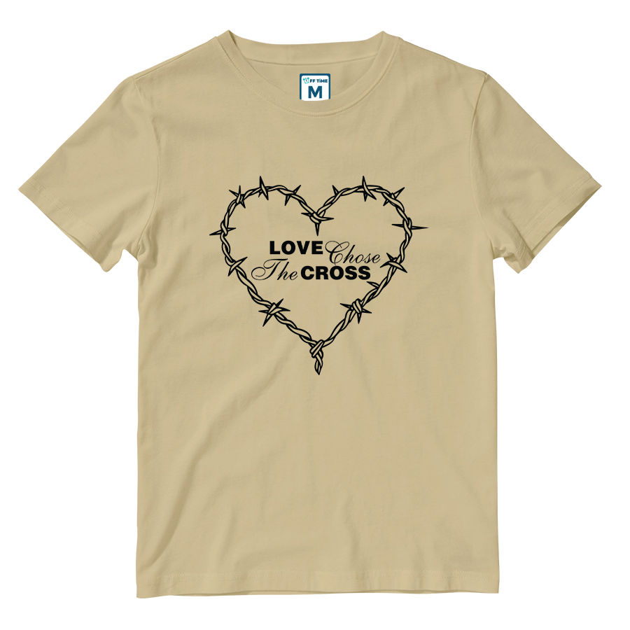 Cotton Shirt: Love Chose the Cross