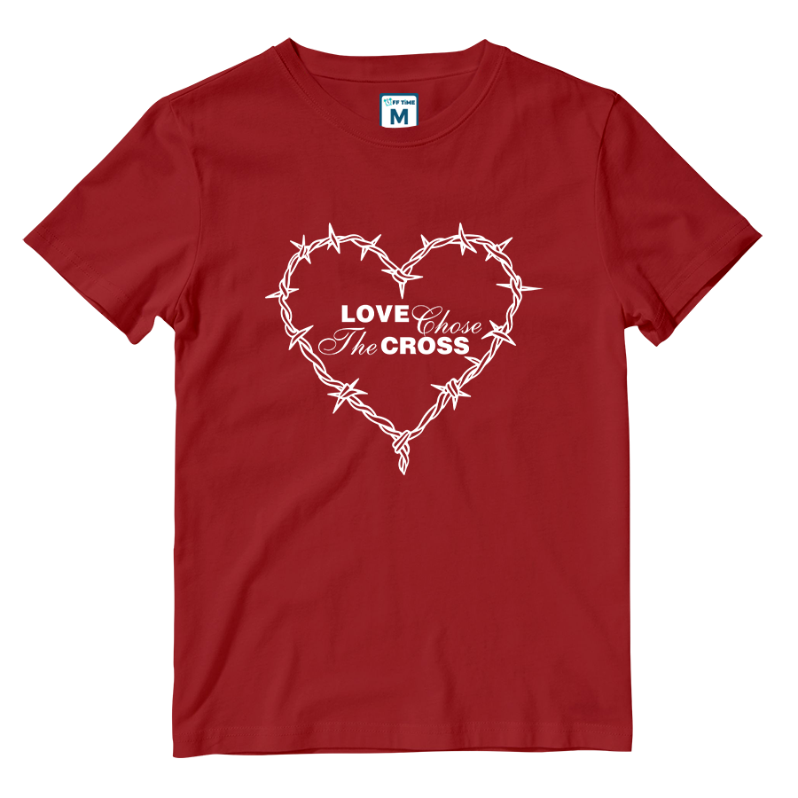 Cotton Shirt: Love Chose the Cross