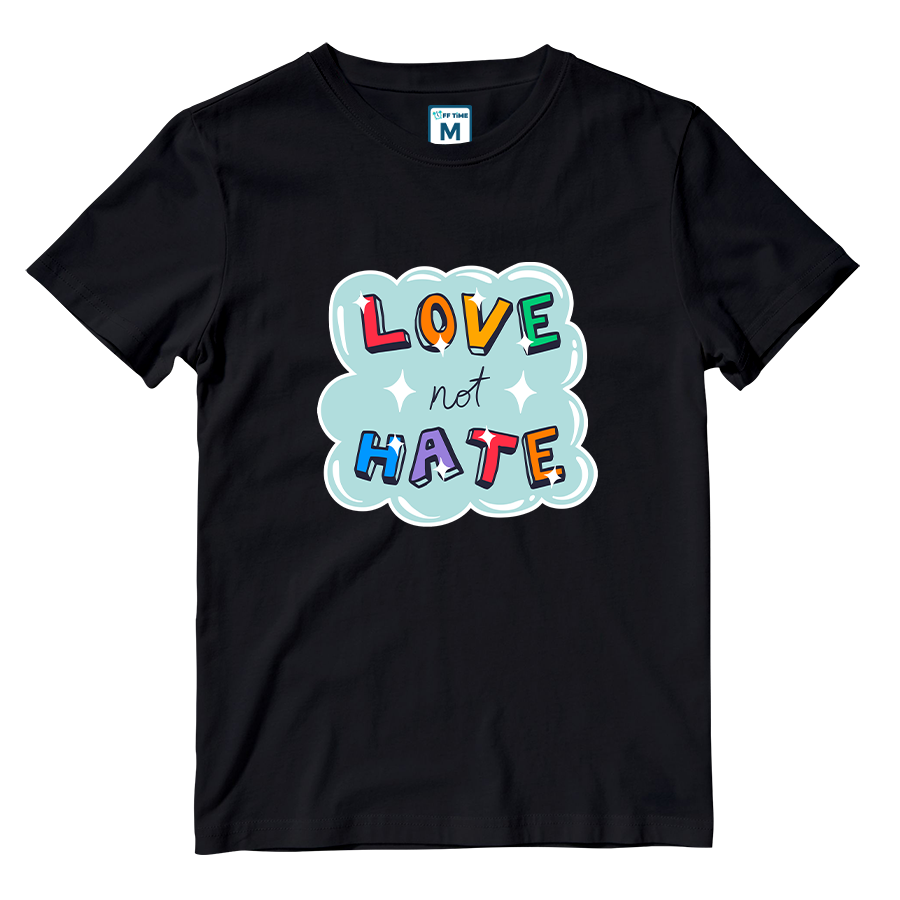 Cotton Shirt: Love not Hate