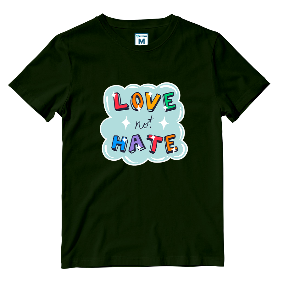 Cotton Shirt: Love not Hate