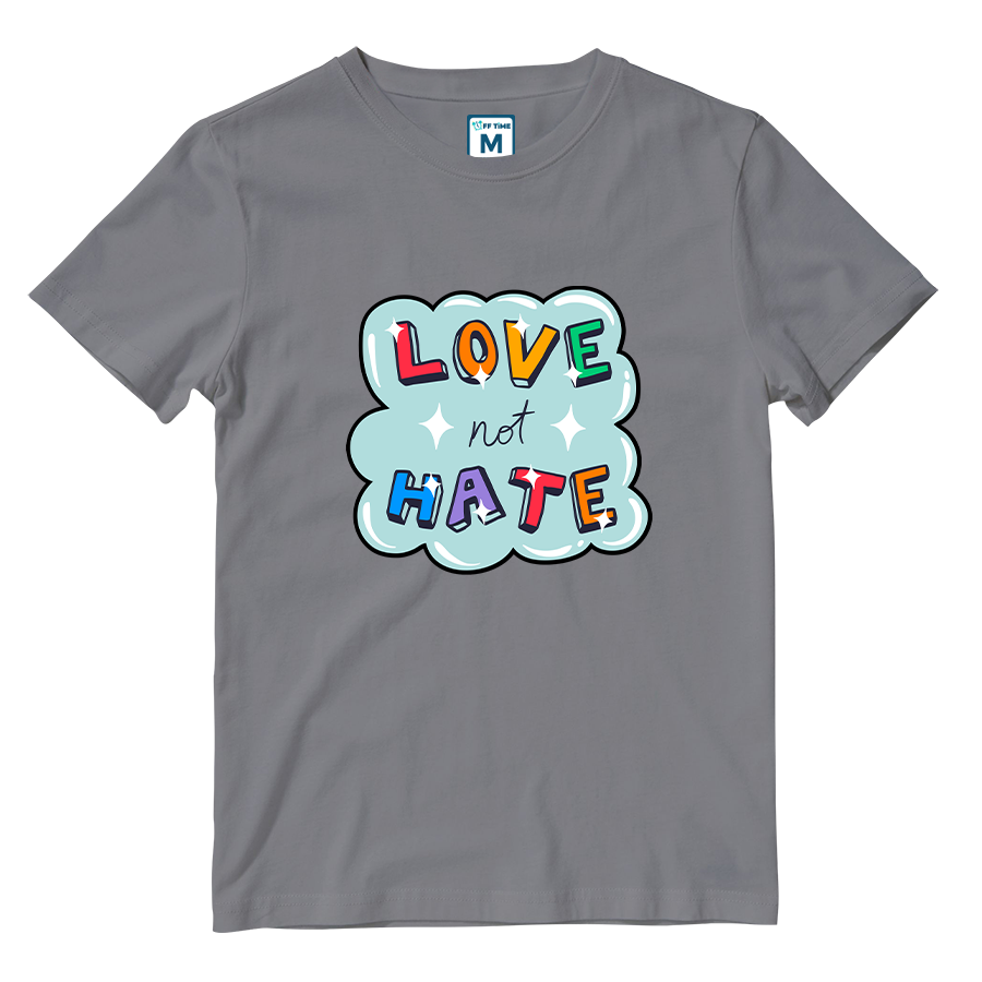 Cotton Shirt: Love not Hate