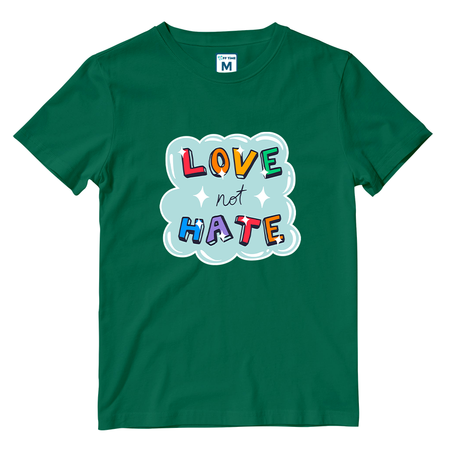 Cotton Shirt: Love not Hate