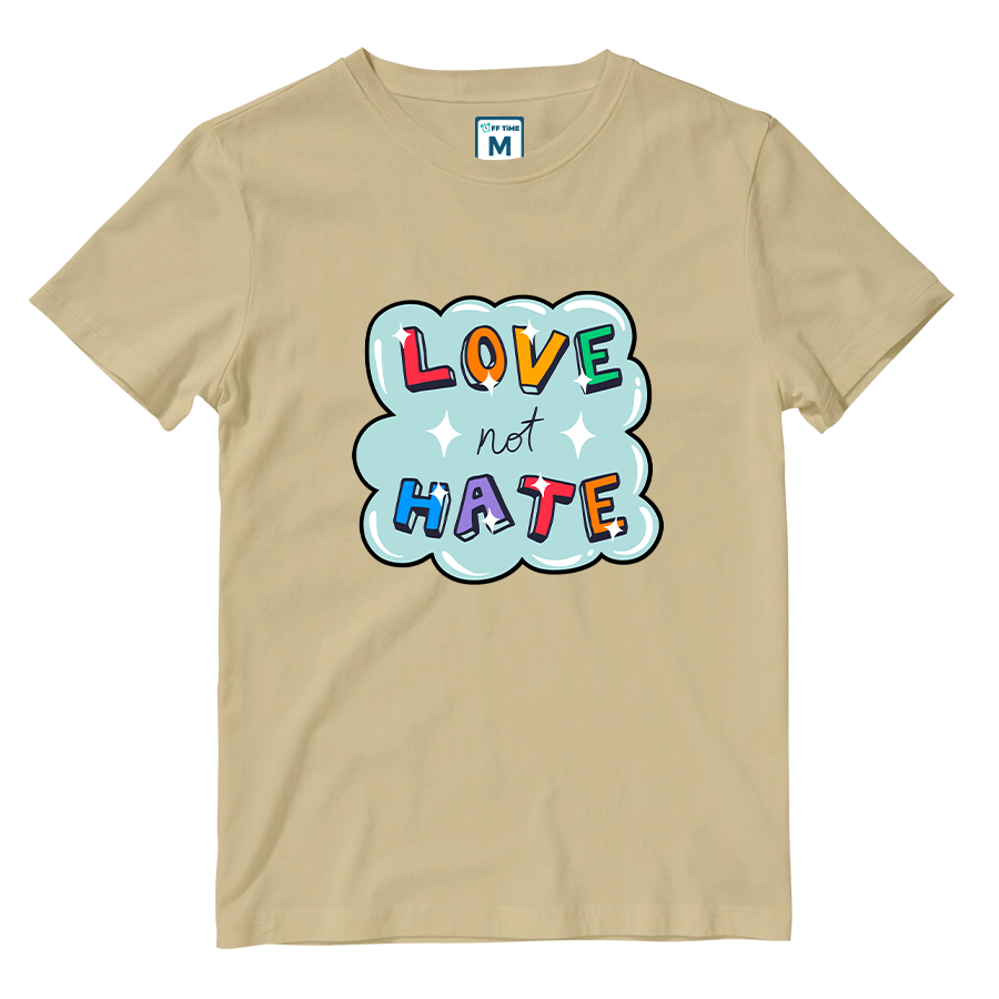 Cotton Shirt: Love not Hate