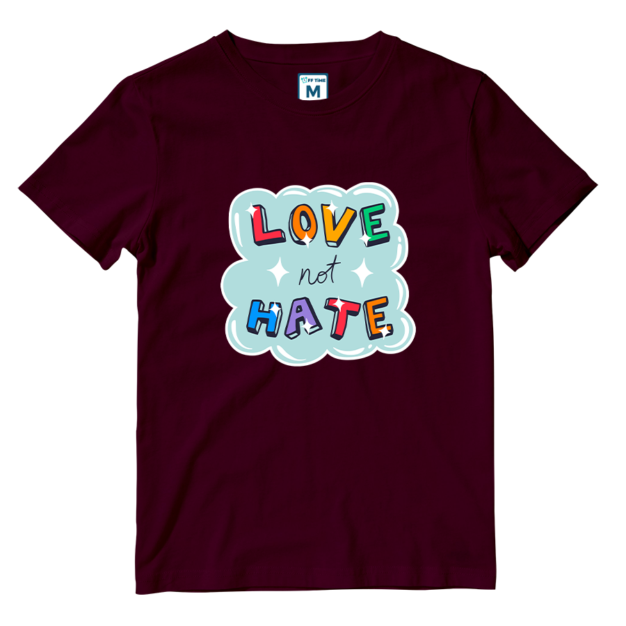 Cotton Shirt: Love not Hate