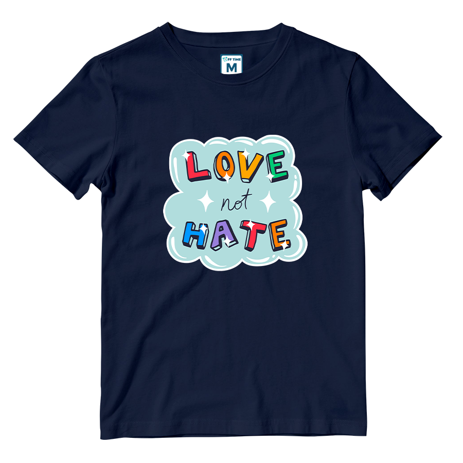 Cotton Shirt: Love not Hate