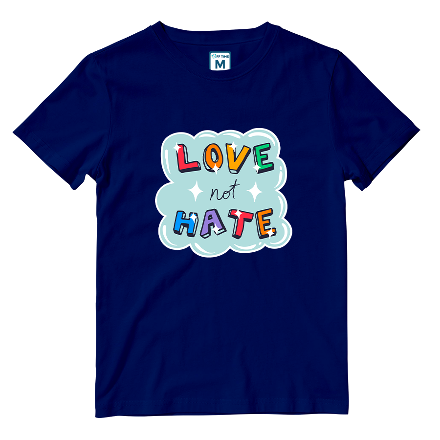 Cotton Shirt: Love not Hate