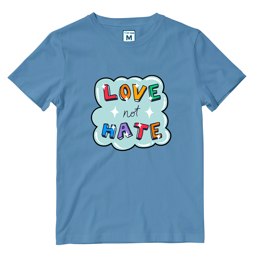 Cotton Shirt: Love not Hate
