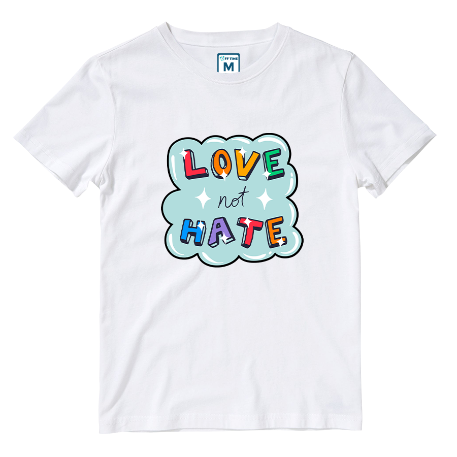 Cotton Shirt: Love not Hate