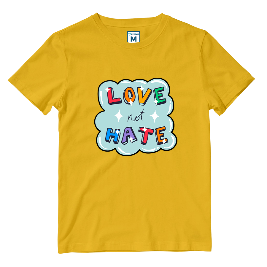 Cotton Shirt: Love not Hate