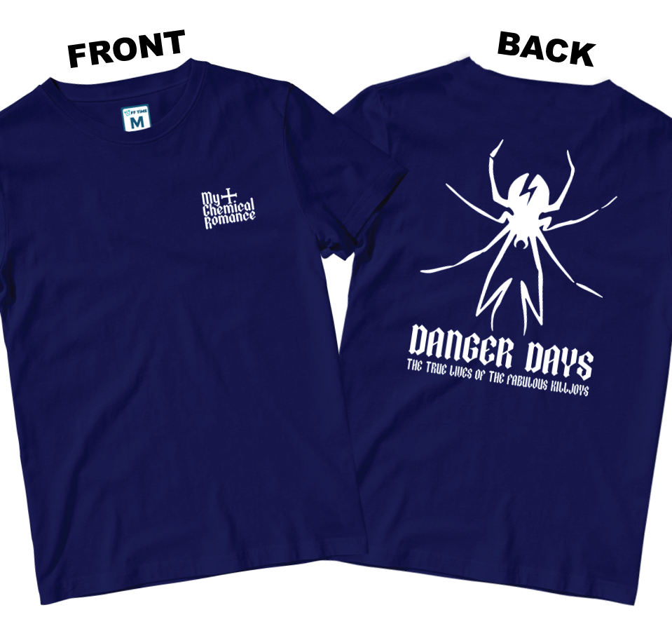Cotton Shirt: MCR Danger Days Spider (Front and Back)