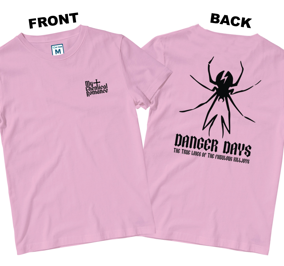Cotton Shirt: MCR Danger Days Spider (Front and Back)
