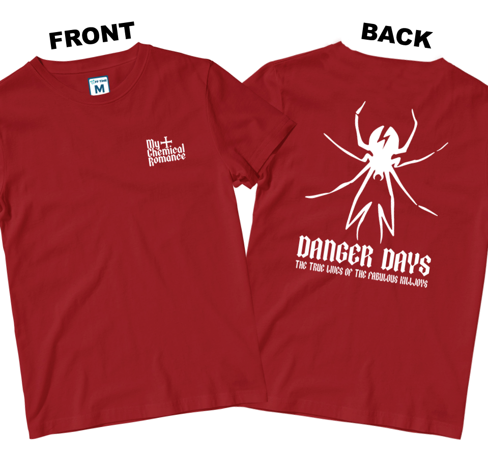 Cotton Shirt: MCR Danger Days Spider (Front and Back)