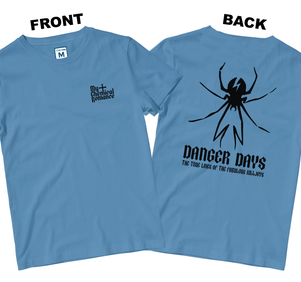 Cotton Shirt: MCR Danger Days Spider (Front and Back)