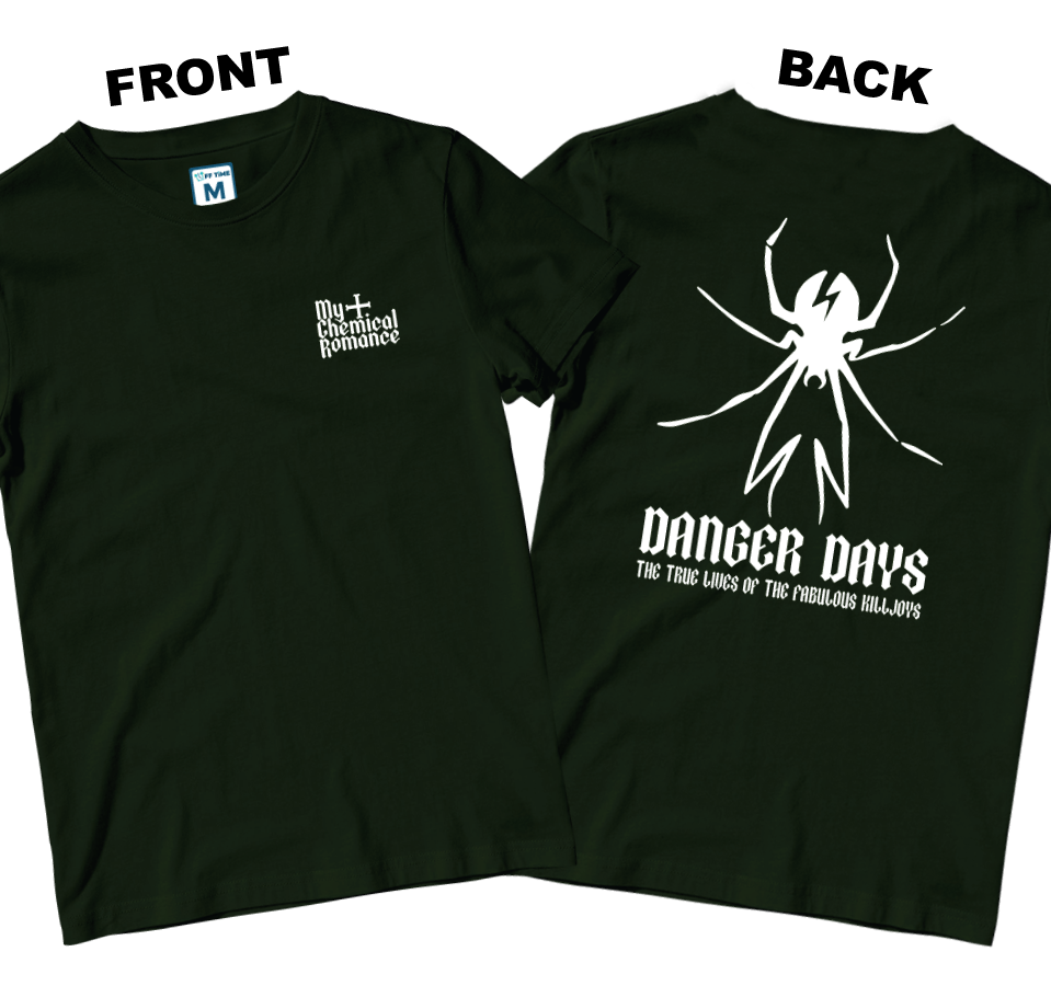 Cotton Shirt: MCR Danger Days Spider (Front and Back)