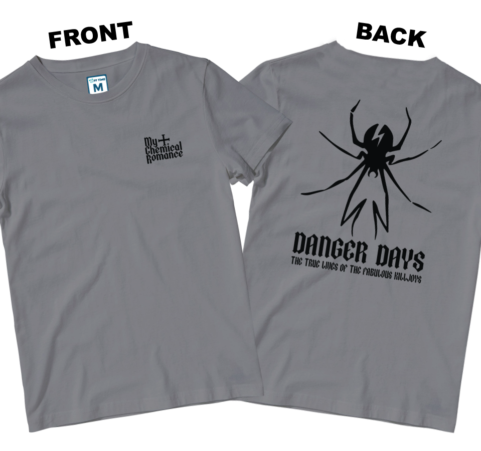 Cotton Shirt: MCR Danger Days Spider (Front and Back)