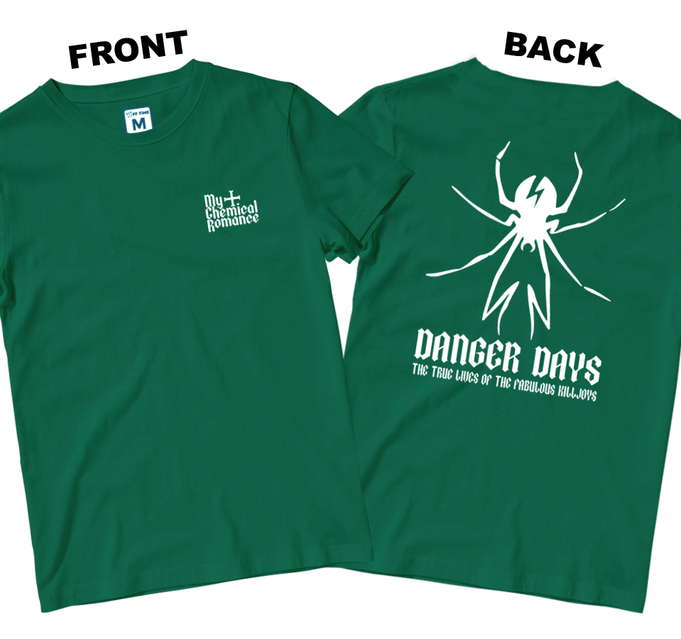 Cotton Shirt: MCR Danger Days Spider (Front and Back)