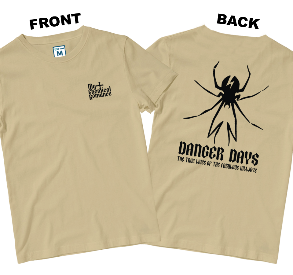 Cotton Shirt: MCR Danger Days Spider (Front and Back)