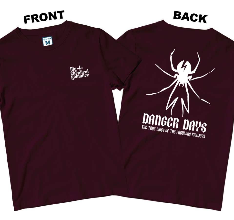 Cotton Shirt: MCR Danger Days Spider (Front and Back)