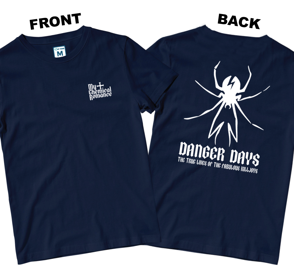 Cotton Shirt: MCR Danger Days Spider (Front and Back)