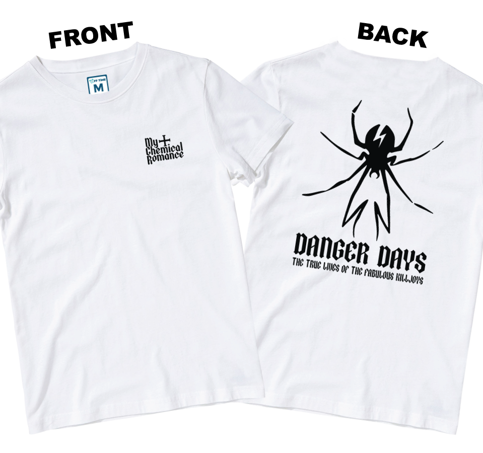 Cotton Shirt: MCR Danger Days Spider (Front and Back)