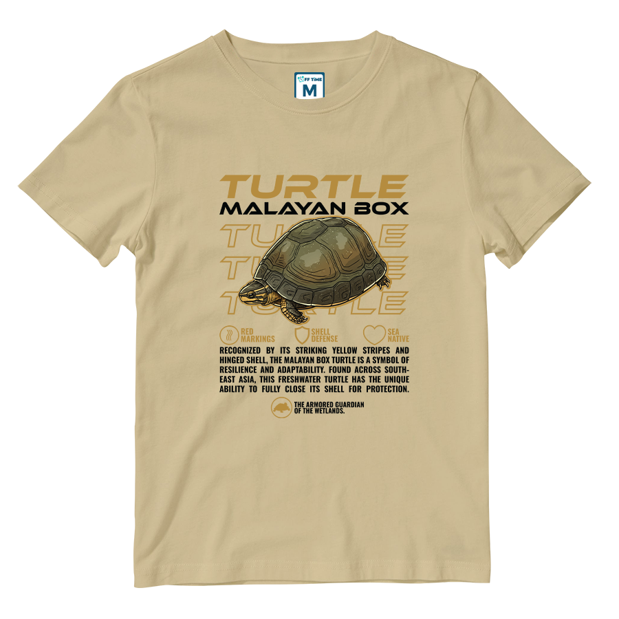 Cotton Shirt: Malayan Box Turtle
