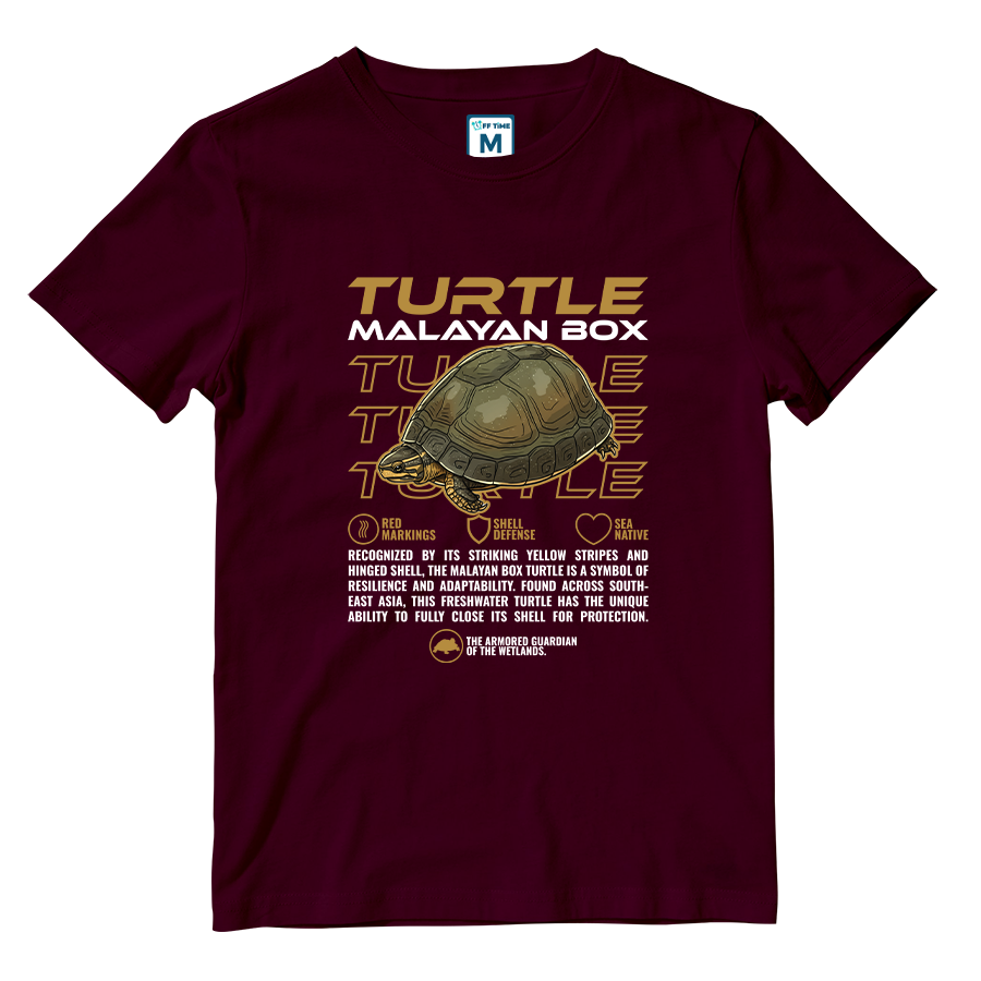 Cotton Shirt: Malayan Box Turtle