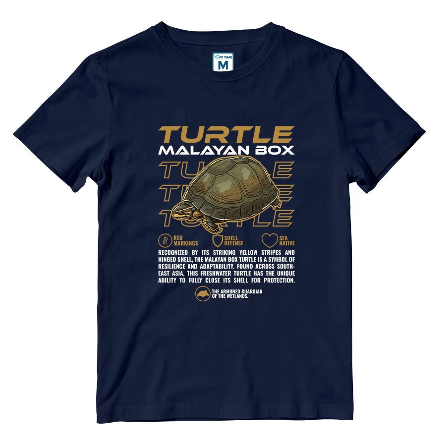 Cotton Shirt: Malayan Box Turtle