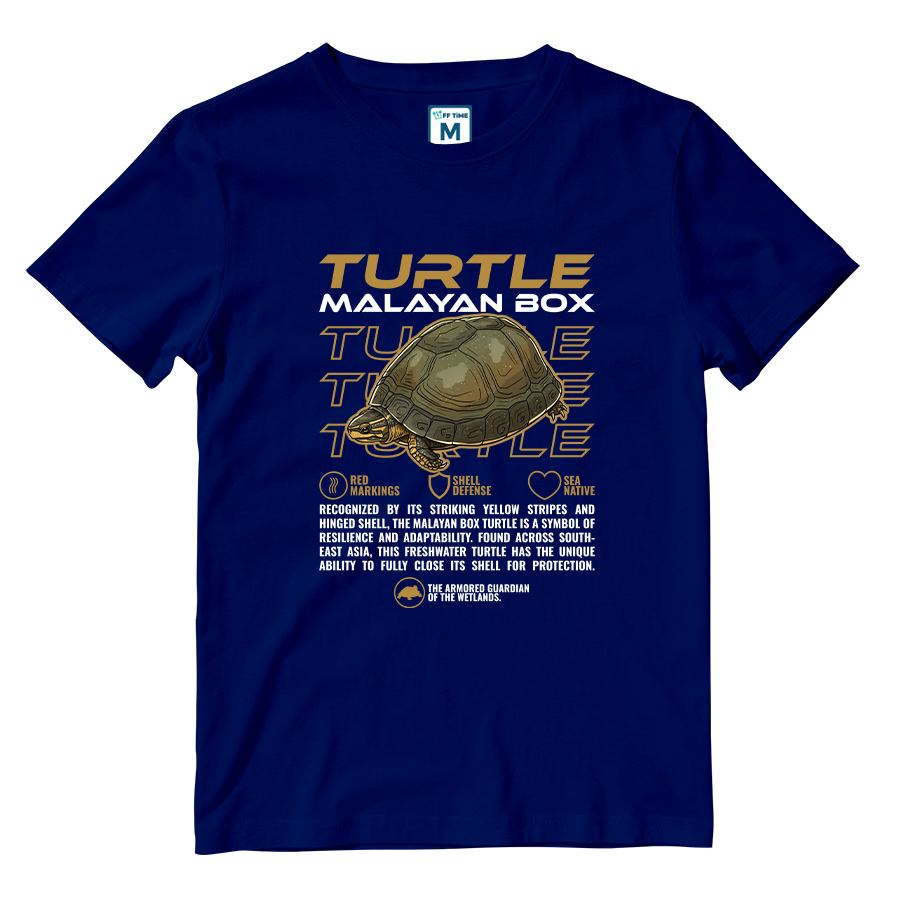 Cotton Shirt: Malayan Box Turtle