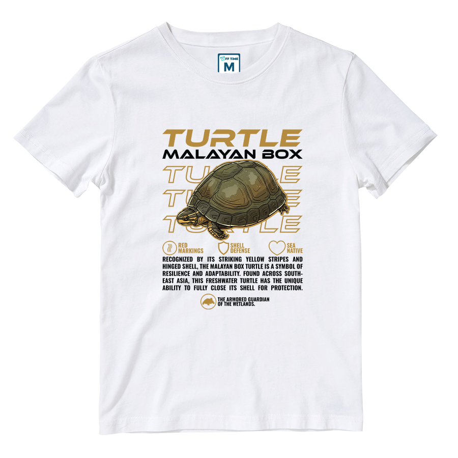 Cotton Shirt: Malayan Box Turtle