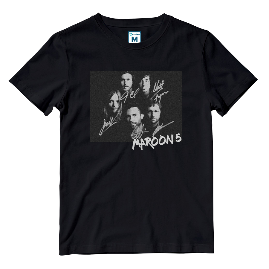 Cotton Shirt: Maroon 5 Signatures