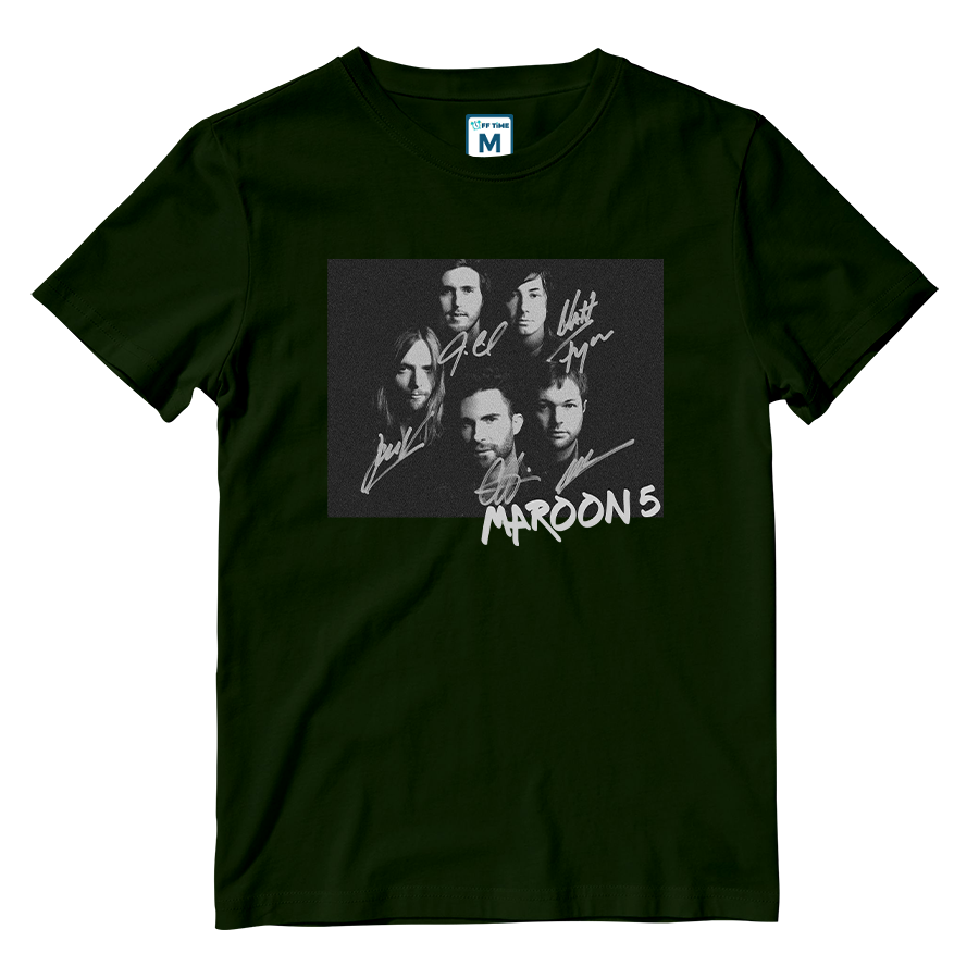 Cotton Shirt: Maroon 5 Signatures