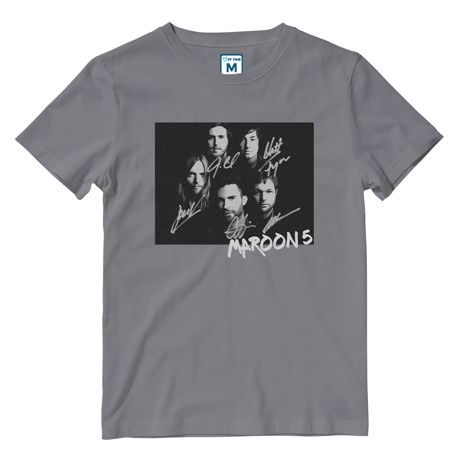 Cotton Shirt: Maroon 5 Signatures