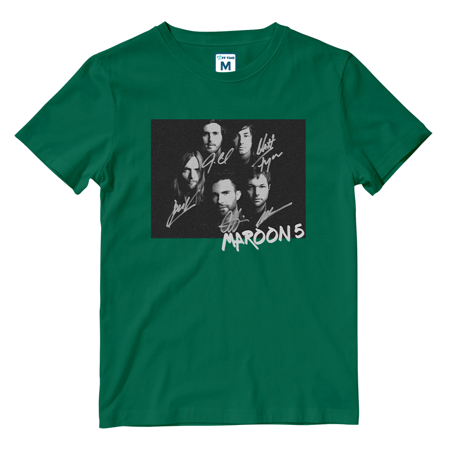 Cotton Shirt: Maroon 5 Signatures