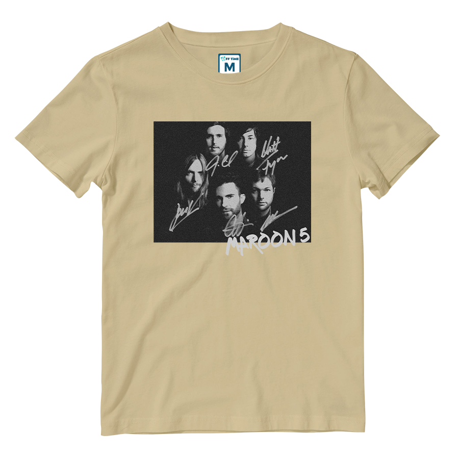 Cotton Shirt: Maroon 5 Signatures