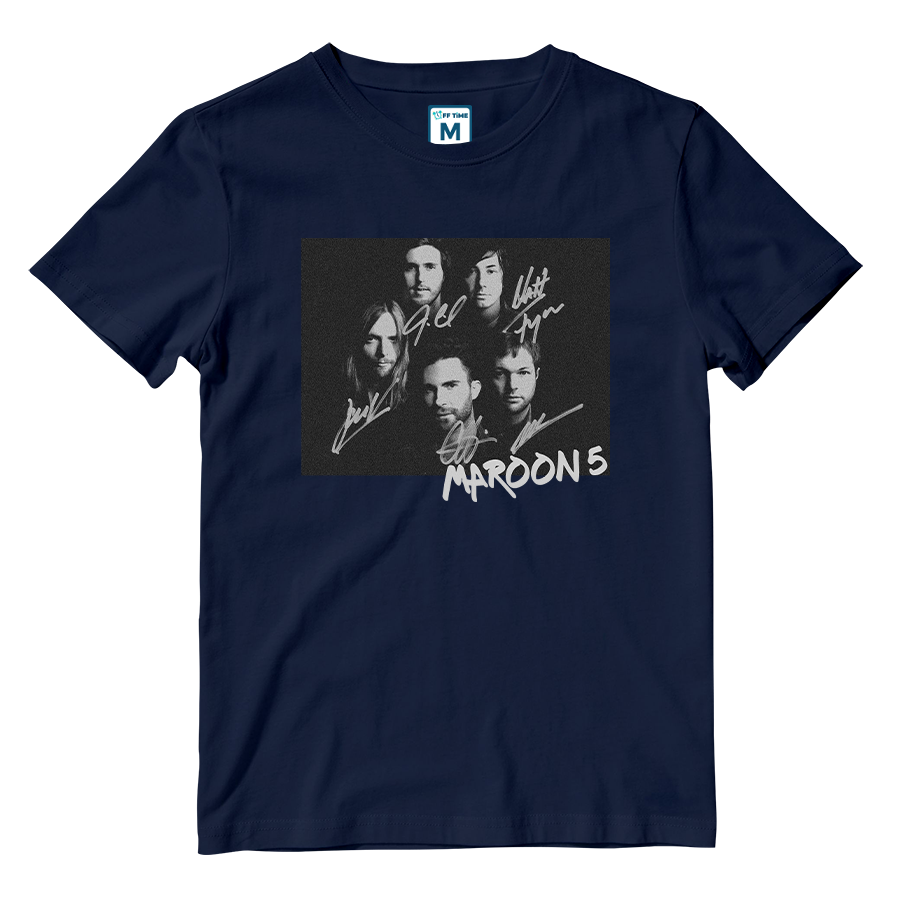 Cotton Shirt: Maroon 5 Signatures
