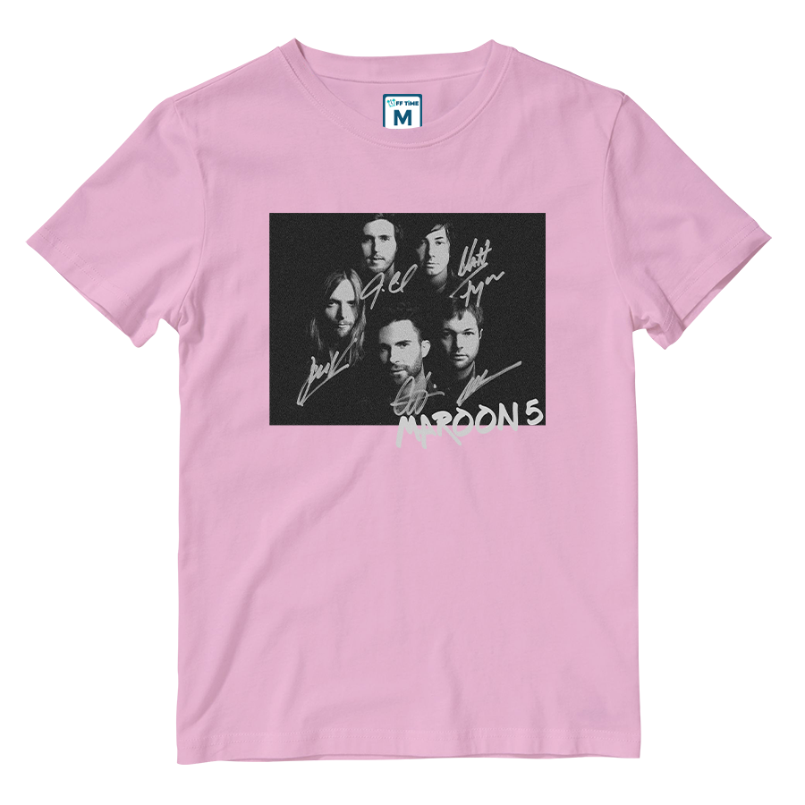 Cotton Shirt: Maroon 5 Signatures