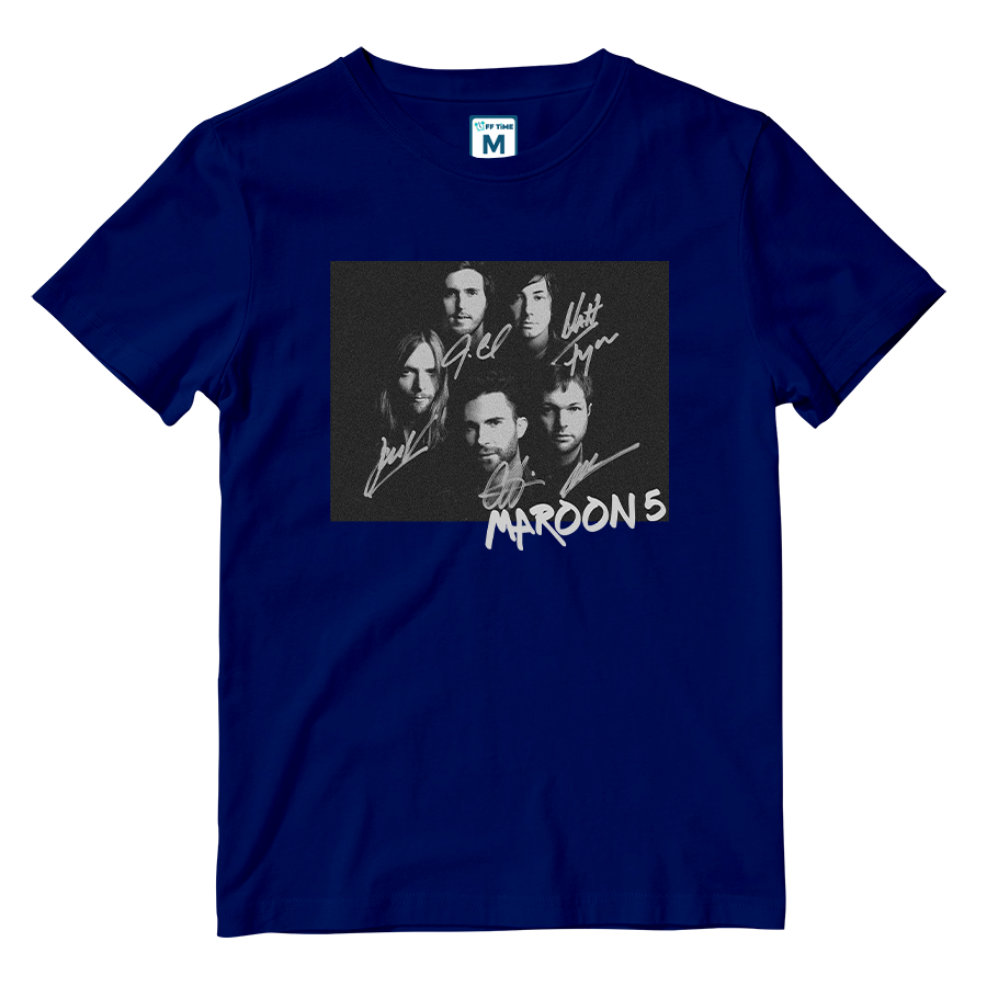 Cotton Shirt: Maroon 5 Signatures