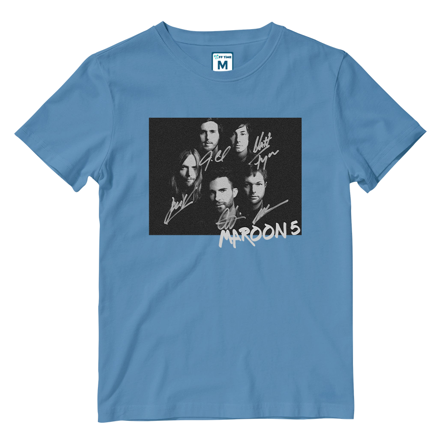 Cotton Shirt: Maroon 5 Signatures