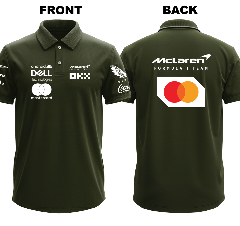 Drifit Polo Shirt: Mclaren (Front and Back)