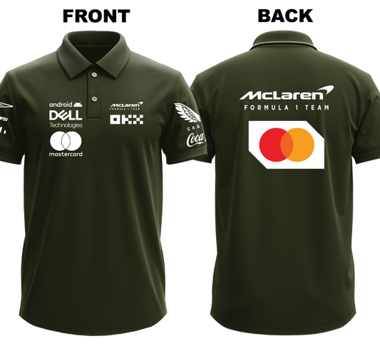 Drifit Polo Shirt: Mclaren (Front and Back)