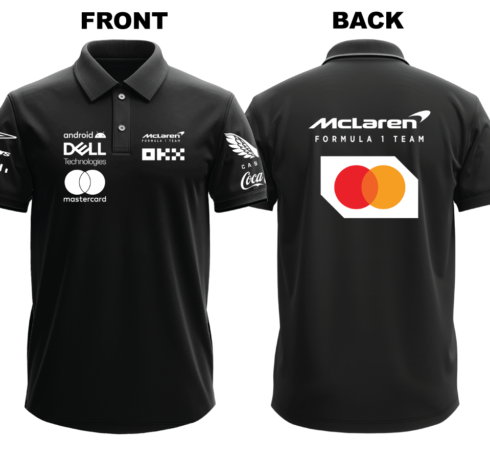 Drifit Polo Shirt: Mclaren (Front and Back)