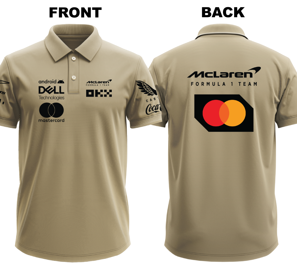 Drifit Polo Shirt: Mclaren (Front and Back)